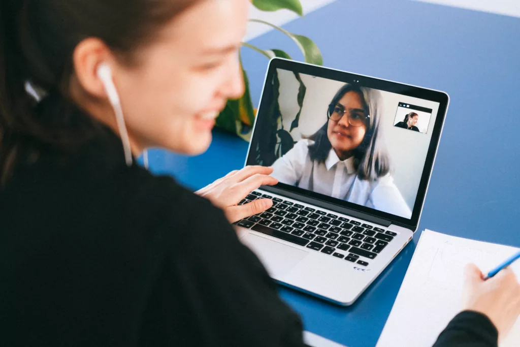 People on a video call